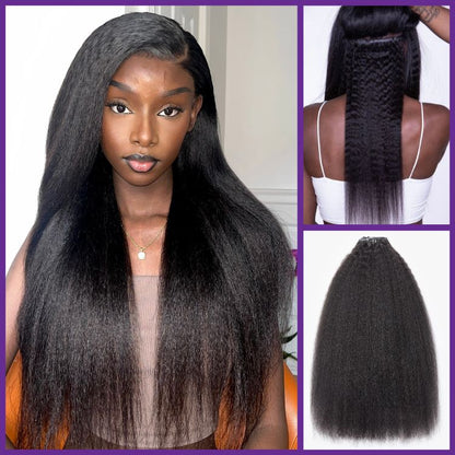 100% Human Hair 135g Seamless Clip-In Hair Extensions | Natural Volume & Length