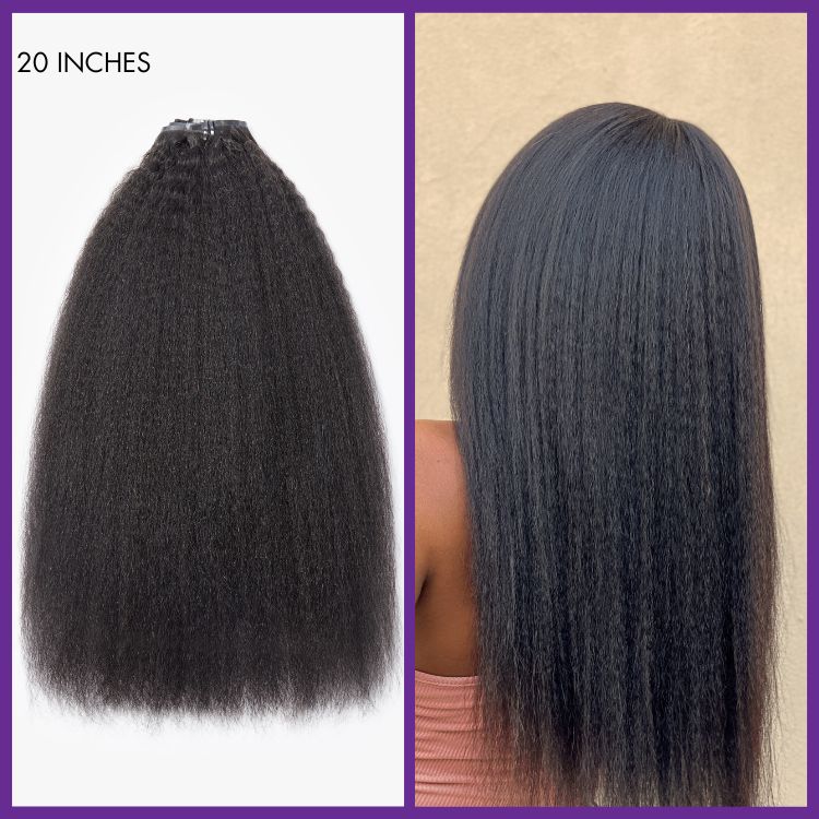 100% Human Hair 135g Seamless Clip-In Hair Extensions | Natural Volume & Length