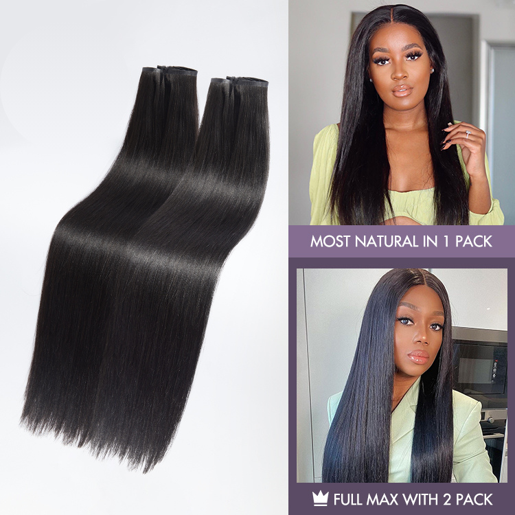 100% Human Hair 135g Seamless Clip-In Hair Extensions | Natural Volume & Length