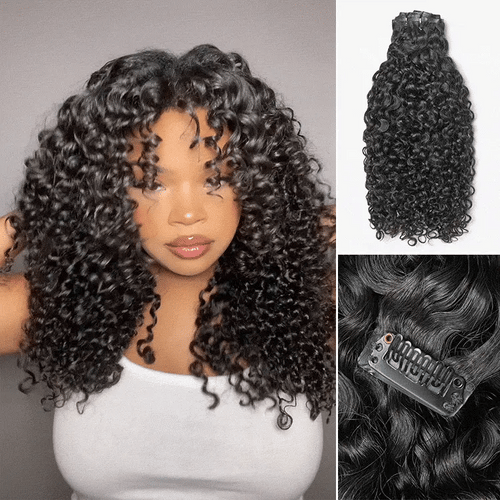 100% Human Hair 135g Seamless Clip-In Hair Extensions | Natural Volume & Length