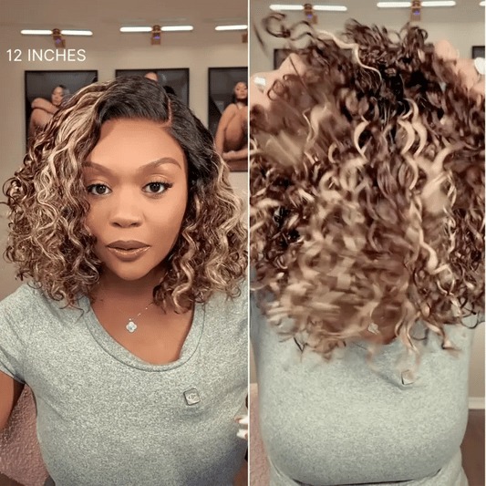 Ready-to-Wear Glueless Curly Bob Wig
