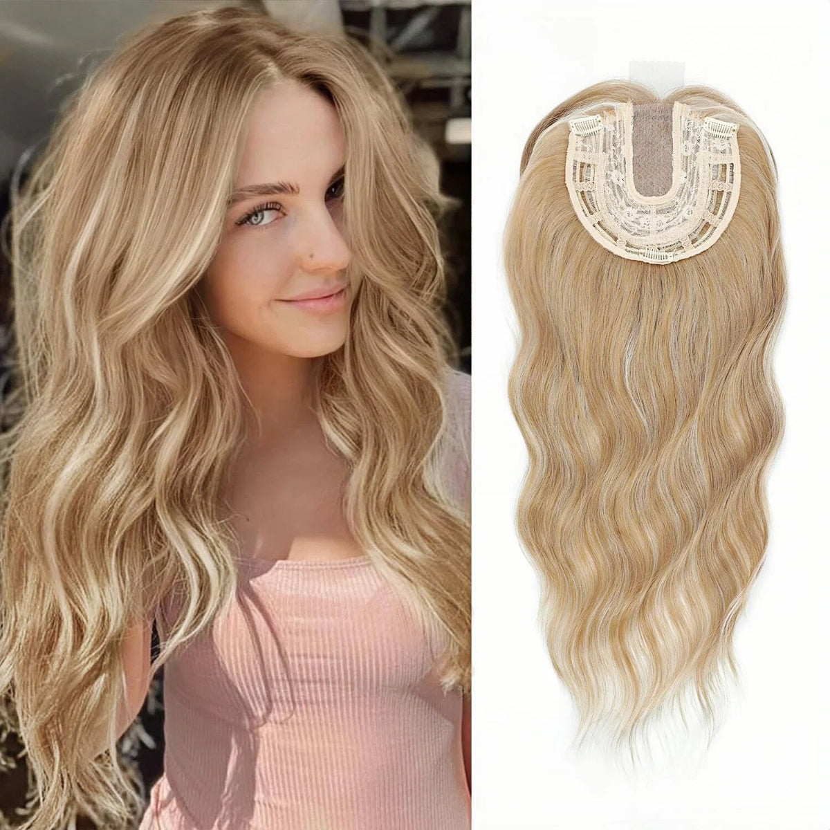 Champagne Blonde with Highlights