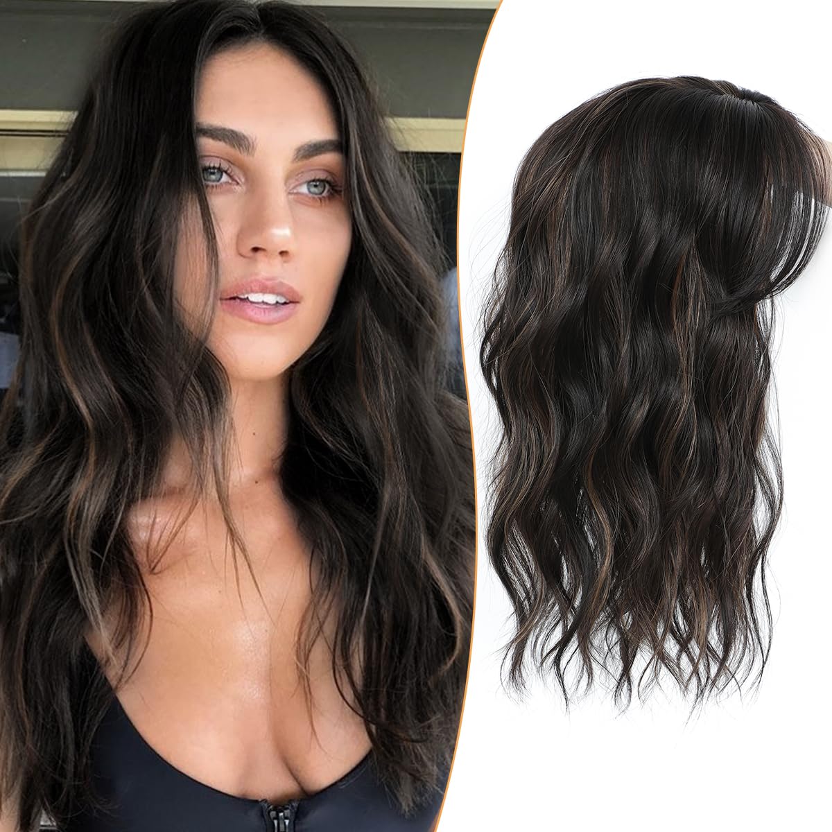 🔥Dark Brown with Highlights