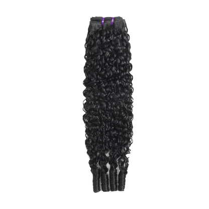 Karlami 12A Burmese Curly Human Hair Bundles Natural Black