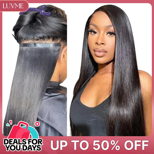 LUVME Seamless Virgin Human Hair Extensions - Various Textures