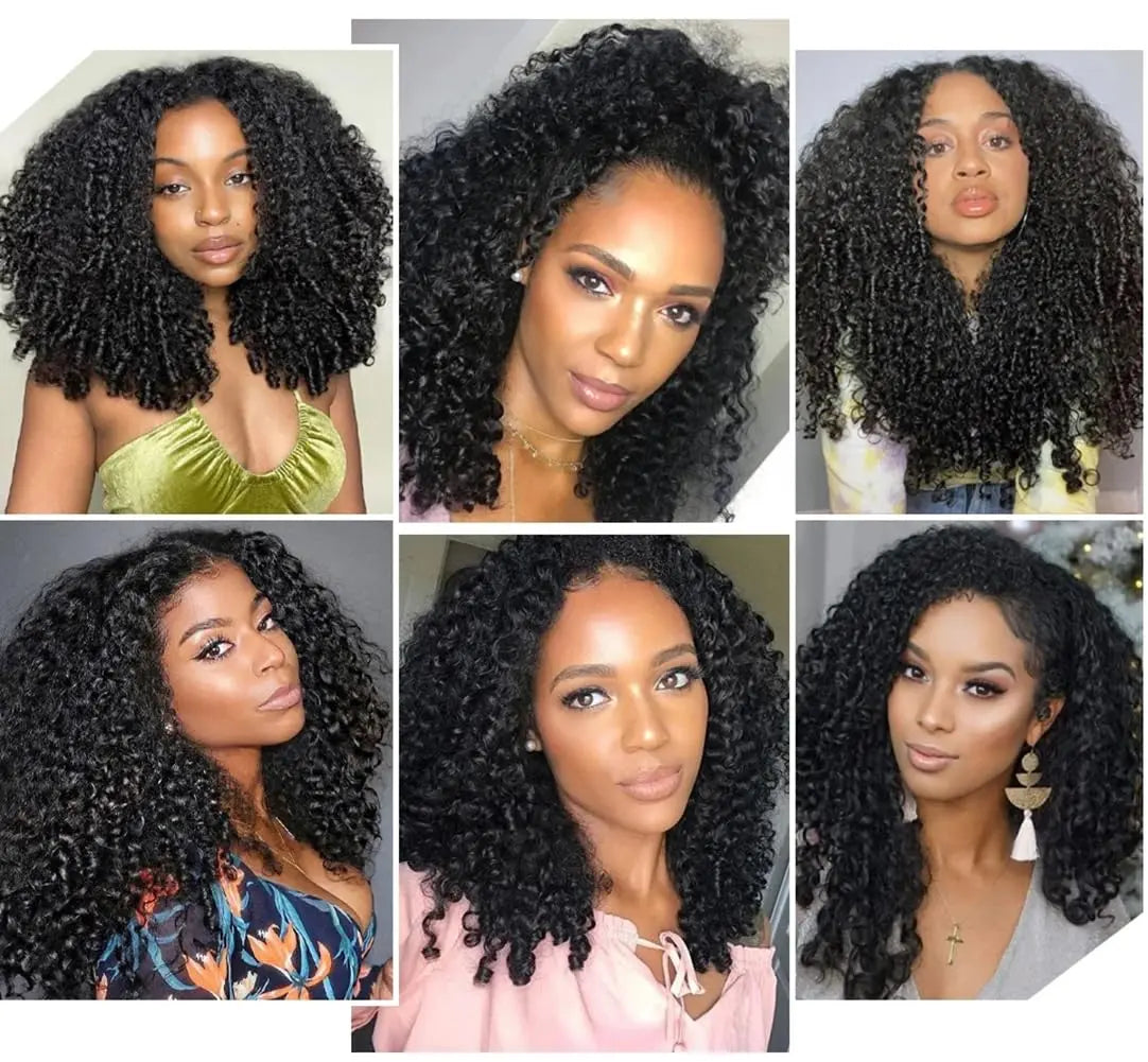 Karlami 12A Burmese Curly Human Hair Bundles Natural Black
