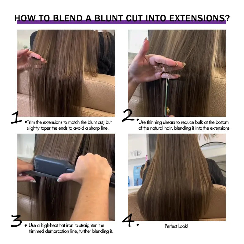 LUVME Seamless Virgin Human Hair Extensions - Various Textures