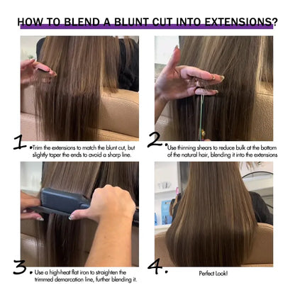 LUVME Seamless Virgin Human Hair Extensions - Various Textures